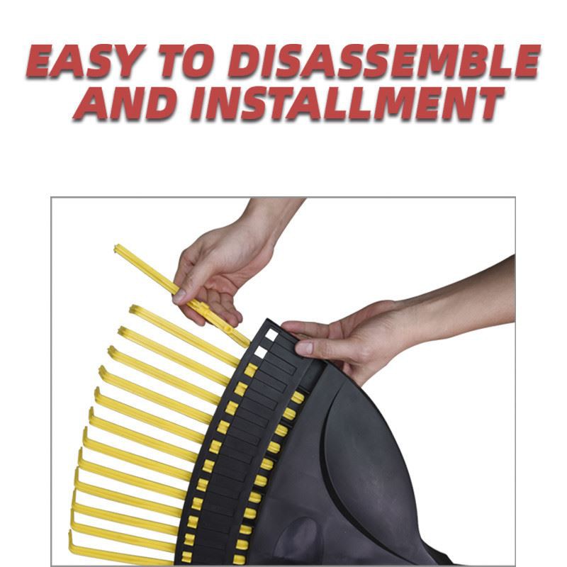 exchangeable 23 tine Poly Lawn rak