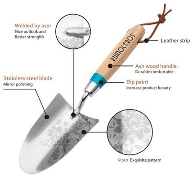 product-395-395 stainless steel garden trowel