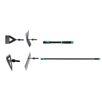 Lítil garðverkfæri með löngum handföngum